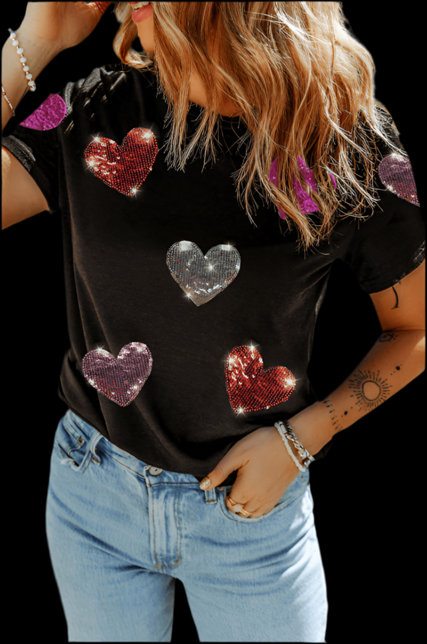 Sparkly hearts of love TShirt