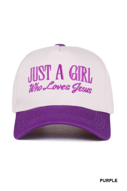 A Girl that ❤️ Jesus Cap