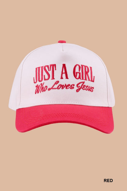 A Girl that ❤️ Jesus Cap