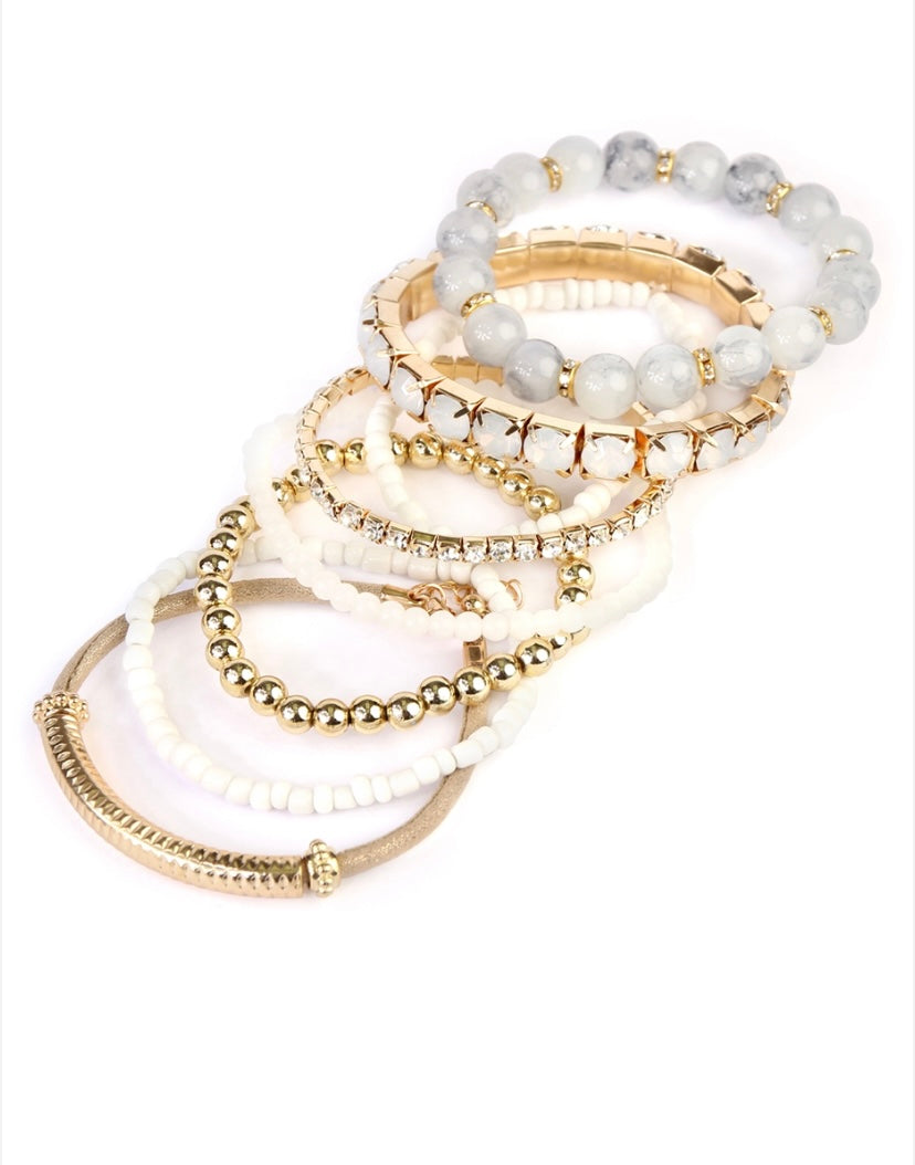 Natural glam stack arm Candi