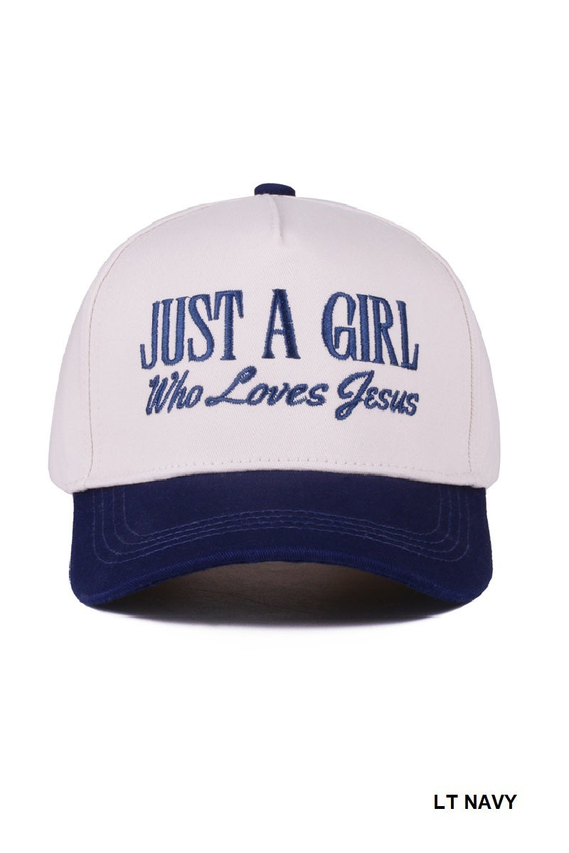 A Girl that ❤️ Jesus Cap
