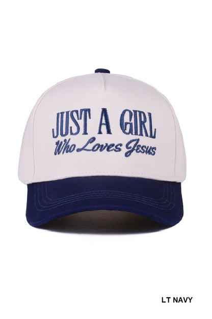 A Girl that ❤️ Jesus Cap