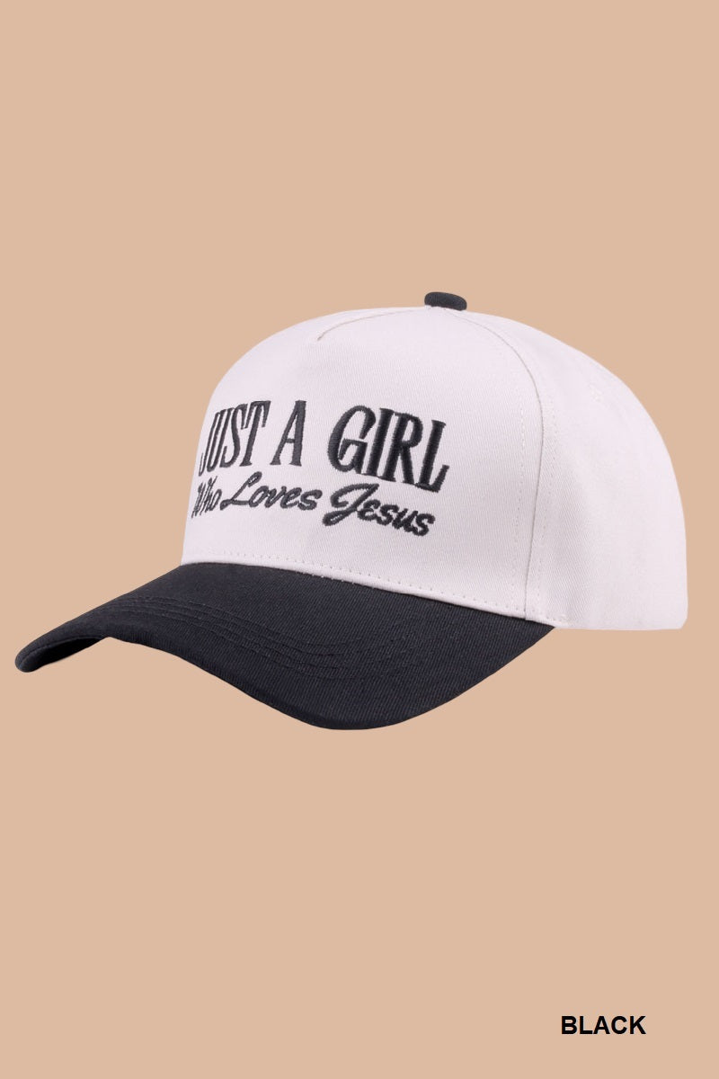 A Girl that ❤️ Jesus Cap