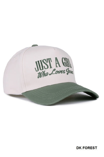 A Girl that ❤️ Jesus Cap