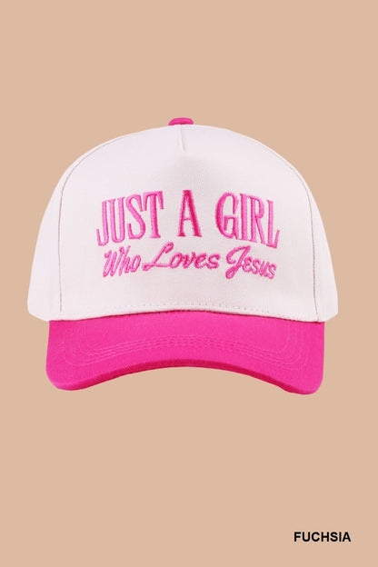 A Girl that ❤️ Jesus Cap