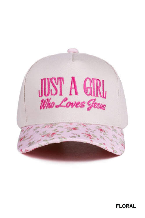 A Girl that ❤️ Jesus Cap