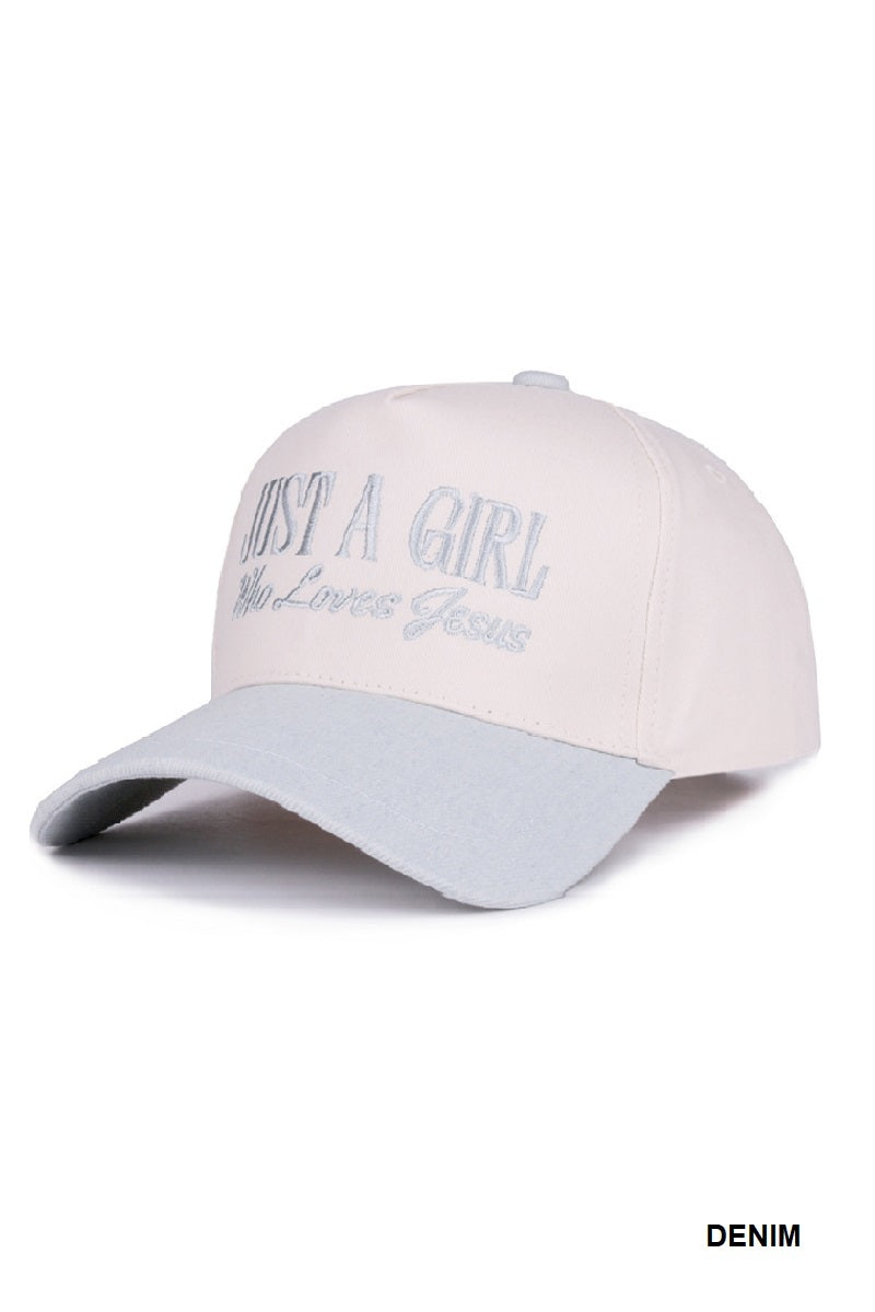 A Girl that ❤️ Jesus Cap