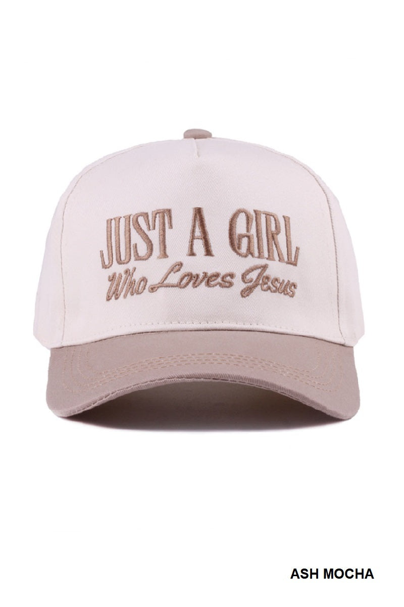 A Girl that ❤️ Jesus Cap