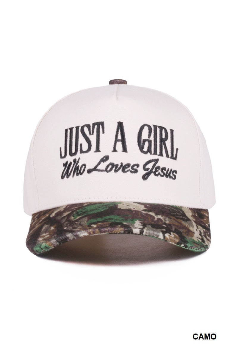 A Girl that ❤️ Jesus Cap