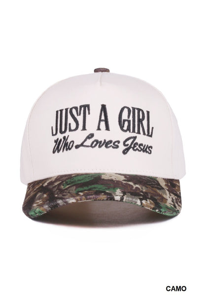 A Girl that ❤️ Jesus Cap