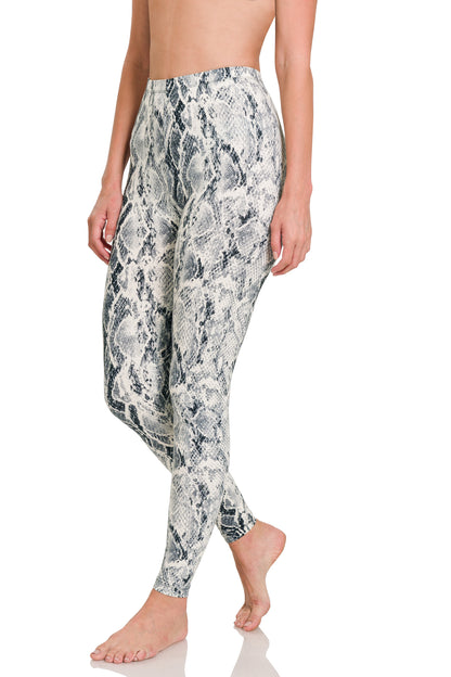 Snakeskin leggings