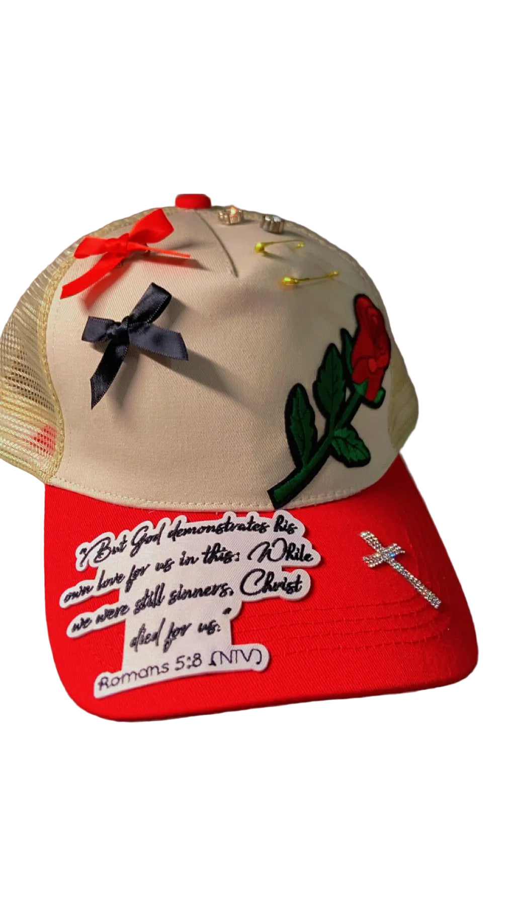 Romans 5:8 Trucker Cap
